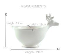 Tea Storage Bulk Candy Jars, Ceramic Reindeer Kitchen Canister Decor N16