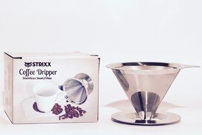 Coffee Dripper Stainless Steel by Strixx- Reusable Paperless Coffee Filter- Coffee Brewer Portable Coffee Maker... N6