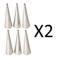 Fox Run Lady Lock Forms Stainless Steel Cream Horn Molds, 4.5" Set Of 6 (2-Pack)