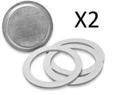 Bialetti Stainless Steel Filter Plate Replacement 6 Cup Espresso Maker (2-Pack)