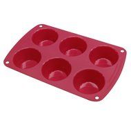 Webake 2 Pack Silicone Cake Molds,Bundt and Madeleine Pan,Round and Heart Shape Muffin Cupcake Pan (Red,Blue) N5