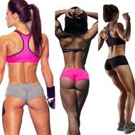 Underwear, PHOTNO Women Sports Shorts Trousers Athletic Gym Workout Fitness Yoga Leggings Pants N4