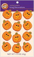 Wilton Smiling Pumpkins Icing Decorations