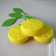 Huayoung 4-pcs Lemon Silicone Tea Filters Perfect for Household &amp; Travel (Yellow) N4