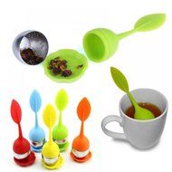 MAXGOODS Fine Silicone Stainless Steel Leaf Tea Strainer Teaspoon Infuser Filter N3