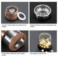 Tea Infuser/Tea Tumbler Water Bottle W/ Stainless Steel Loose Leaf Strainer Filter &amp;Spill-Proof Lid-Eco Borosilicate... N9