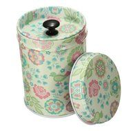 Tgp Vintage Double Cover Tea Caddy Box Container Food Storage Tin Boxes Case Canisters &amp; Jars N7