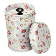 Tgp Vintage Double Cover Tea Caddy Box Container Food Storage Tin Boxes Case Canisters &amp; Jars N8
