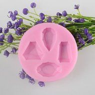 Y&amp;XL&amp;H Gem Shaped Fondant Cake Chocolate Silicone Mold, Decoration Tools Bakeware N2