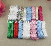 2x12yards/lot Random Lace Trim Embellishment Flower Ribbon Sewing Craft DIY Garment &amp; Home Decoration N2