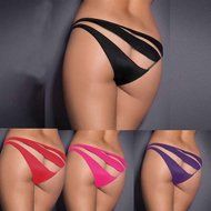 Underwear, PHOTNO Women Bandage Open Crotch Crotchless Panties Thong V-string Lingerie Underwear N13
