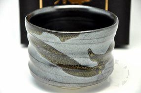 Japanese Mino Yaki ware Matcha Bowl Green Tea 10.5 / 10.5 / 8cm (4.1 / 4.1 / 3.1inch)[7319] N3