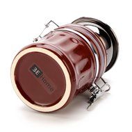 3E Home Manual Canister Ceramic Burr Coffee Mill Grinder, Stainless Steel Top and Ceramic Body N4