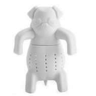 1Pc Lovely Tea Strainers Silicone Tea Infuser Kawaii Portable Dog Tea Strainers Spice Infuser Filter Beige N4