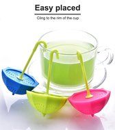 Sino Banyan Tea Infuser Strainer,Silicone Handle,Fix on Cup,Set of 3 N2