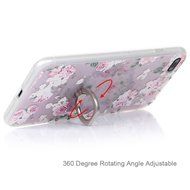 Badalink iPhone 7 Plus Case (5.5") 360 Degree Rotating Ring Holder Kickstand Shockproof Soft TPU Bumper Frame... N80