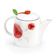 Poppy Red Tea Pot and Infuser (32 oz)