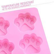 Dog Paws Mold | 2 pcs Adorable Mini Paw-shaped 10 Cavities Baking Mold Non Stick Non-toxic Soft Silicone Heat... N3