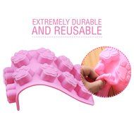 Dog Paws Mold | 2 pcs Adorable Mini Paw-shaped 10 Cavities Baking Mold Non Stick Non-toxic Soft Silicone Heat... N4