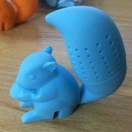 New Arrival Cute Silicone Squirrel Shape Tea Infuser Loose Leaf Strainer Bag Mug Filter Diffuser Holder Tea (Coffee) N10
