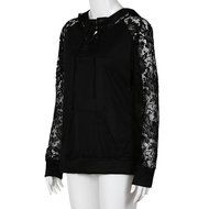 Hoodie Sweater,Morecome Womens Lace Long Sleeve Hoodie Coat Blouse Sweater N2