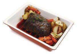 Norpro Red Nonstick Silicone Roasting Roast Turkey Chicken Pork Fish Rack Trivet N4