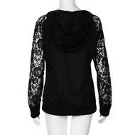 Hoodie Sweater,Morecome Womens Lace Long Sleeve Hoodie Coat Blouse Sweater N4