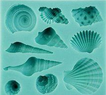 Drhob 1pc Generic Silicone Sea Lifes Shell Conch Fondant Cake Cookie Baking Icing Soap Mould Mold by Generic （... N3
