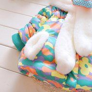 Baby Infant Girls Clothes,Laimeng Fur Winter Warm Hooded Coat Cloak Jacket Thick Warm Clothes (S, Green) N11