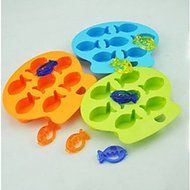 Y&amp;XL&amp;H Silicone Ice Aquarium Tray Sea Fish Reusable Makes QQ Fish Ice Trays (Random Color) N4