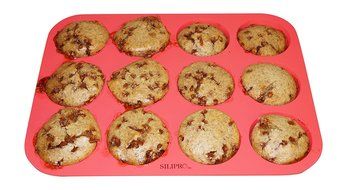 SiliPro Silicone Muffin Pan, 12 Cups N2