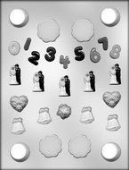 CK Products Mini Wedding Cake Top Chocolate Mold