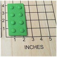 Lego Block Shaped Fondant Cookie Cutter and Stamp #1164 N2