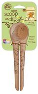 Talisman Designs Get Real Solid Beechwood Coffee Scoop and Clip, Styles Vary, 2-Pack N4