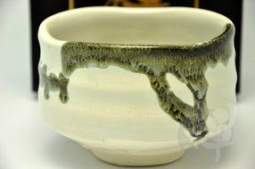 Japanese Mino Yaki ware Matcha Bowl Green Tea 11.5 / 11.5 / 8cm (4.5 / 4.5 / 3.1inch)[7326] N4