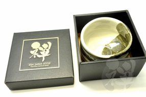 Japanese Mino Yaki ware Matcha Bowl Green Tea 11.5 / 11.5 / 8cm (4.5 / 4.5 / 3.1inch)[7326] N5