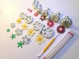 Sorcery Products &trade; (15 Sets / 60 pcs)Fondant Heart Flower Cake Sugarcraft Cookie Mould Icing Plunger Cutter Tool... N7