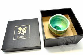 Japanese Mino Yaki ware Matcha Bowl Green Tea 11.5 / 11.5 / 8.5cm (4.5 / 4.5 / 3.3inch)[7358] N5