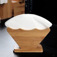 MyLifeUNIT Coffee Filter Holder, Renewable Resource Bamboo Coffee Filter Dispenser N4