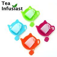 Tea Infusiast 8 Piece Premium Silicone Loose Leaf Infuser and Bag Holder Set N6