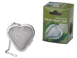 HIC Snap Mesh Tea Ball Infuser, 18/8 Stainless Steel, Carded N5