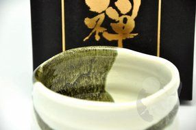 Japanese Mino Yaki ware Matcha Bowl Green Tea 11.5 / 11.5 / 8cm (4.5 / 4.5 / 3.1inch)[7326] N6