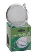HIC Snap Mesh Tea Ball Infuser, 18/8 Stainless Steel, Carded N7