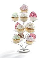 Large 13 Cupcake Holder Color: Matte Silver N2