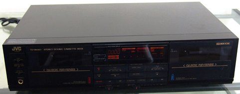 Vintage JVC TD-W660J Recordable Stereo Double Cassette Tape Deck Complete with Remote and Audio Video Cables -...
