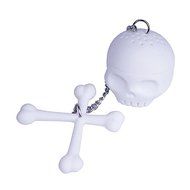 CFHKStore 1 Pc Infuser Silicone Cross Bones Leaf Tea Strainer N8