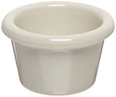 Carlisle S275-842 12-Piece Melamine Smooth Ramekin Set, 1.5-Ounce Capacity, 1.53&quot; Height, Bone (Case of 4) N3