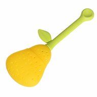 GOOTRADES Silicone Perforated Pear Shaped Tea Strainer Filter (pack of 2) (Brown) N4
