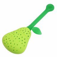 GOOTRADES Silicone Perforated Pear Shaped Tea Strainer Filter (pack of 2) (Brown) N5
