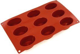 World Cuisine Non-Stick Silicone Mold, Oval N3